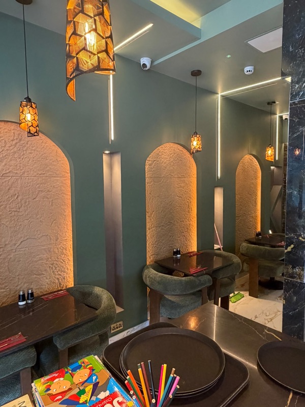 Mila Cafe arched seating nooks