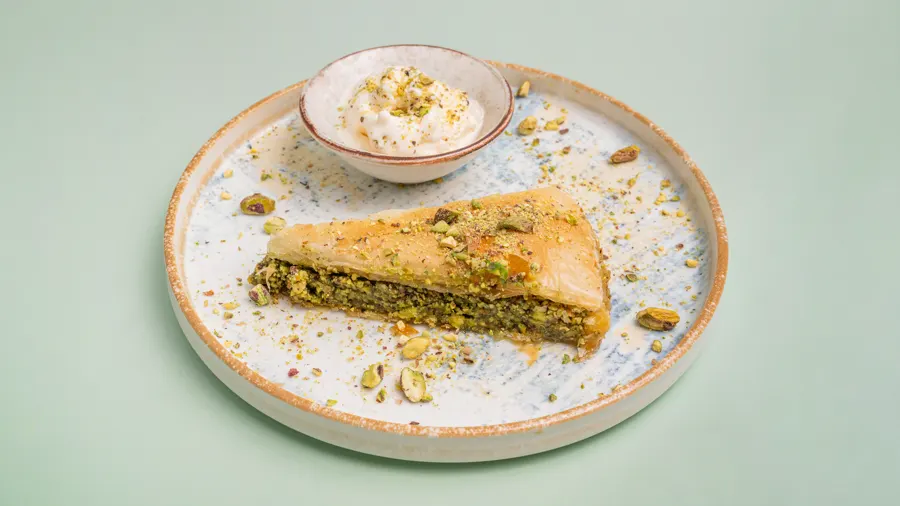 Baklava & Ice Cream at Mila Cafe