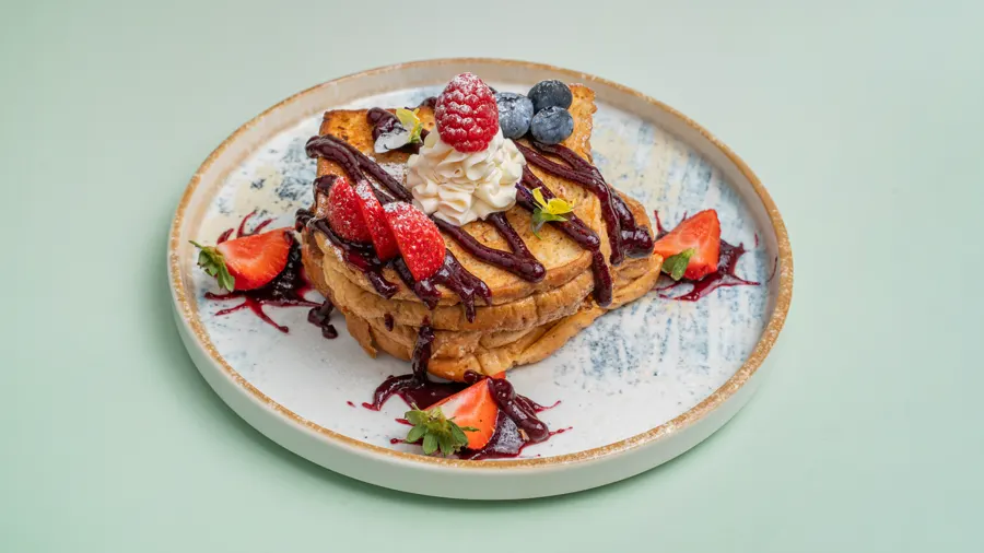 Berry French Toast at Mila Cafe